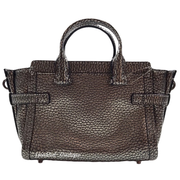 COACH Mini Metallic Swagger 15 Crossbody Handbag - Picture 4 of 13